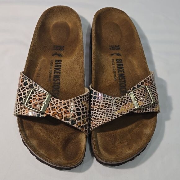 Birkenstock Madrid Snake Print Sandals size 38 - Picture 2 of 8